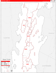 Grand-Isle Red Line<br>Wall Map